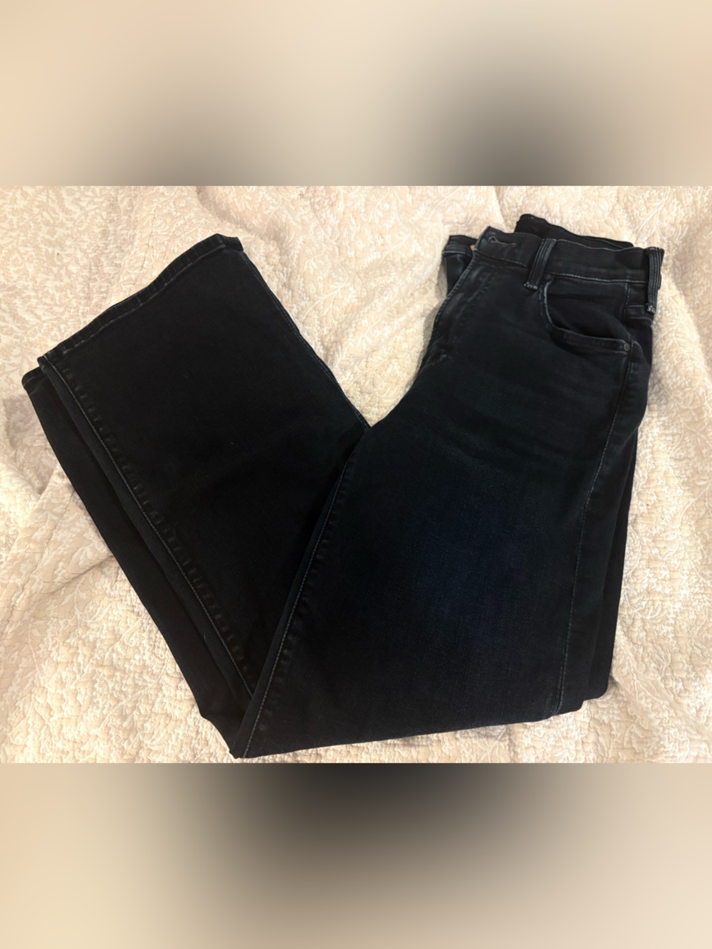 MOTHER Slim Straight Leg Jeans in Starry Eyed Wash “The Reifler”